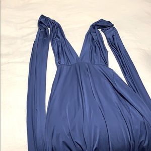 Dusky blue octopus dress